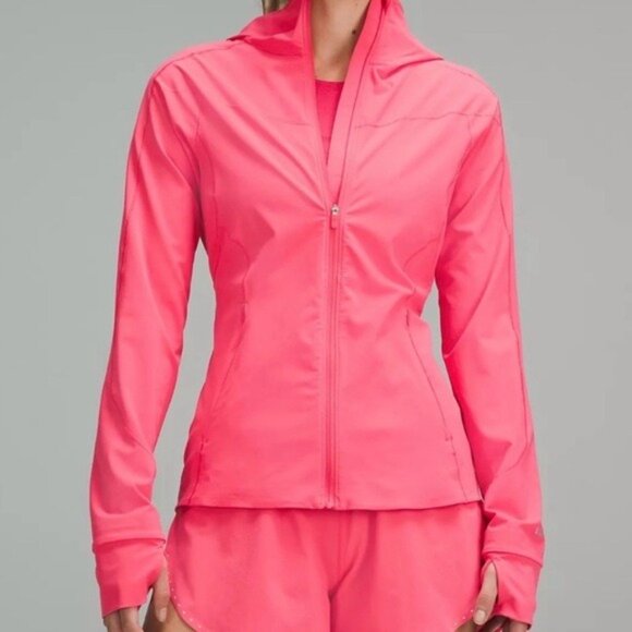 lululemon Glaze Pink Lightweight Mist over Windbreaker Hoodie Jacket - Picture 4 of 12